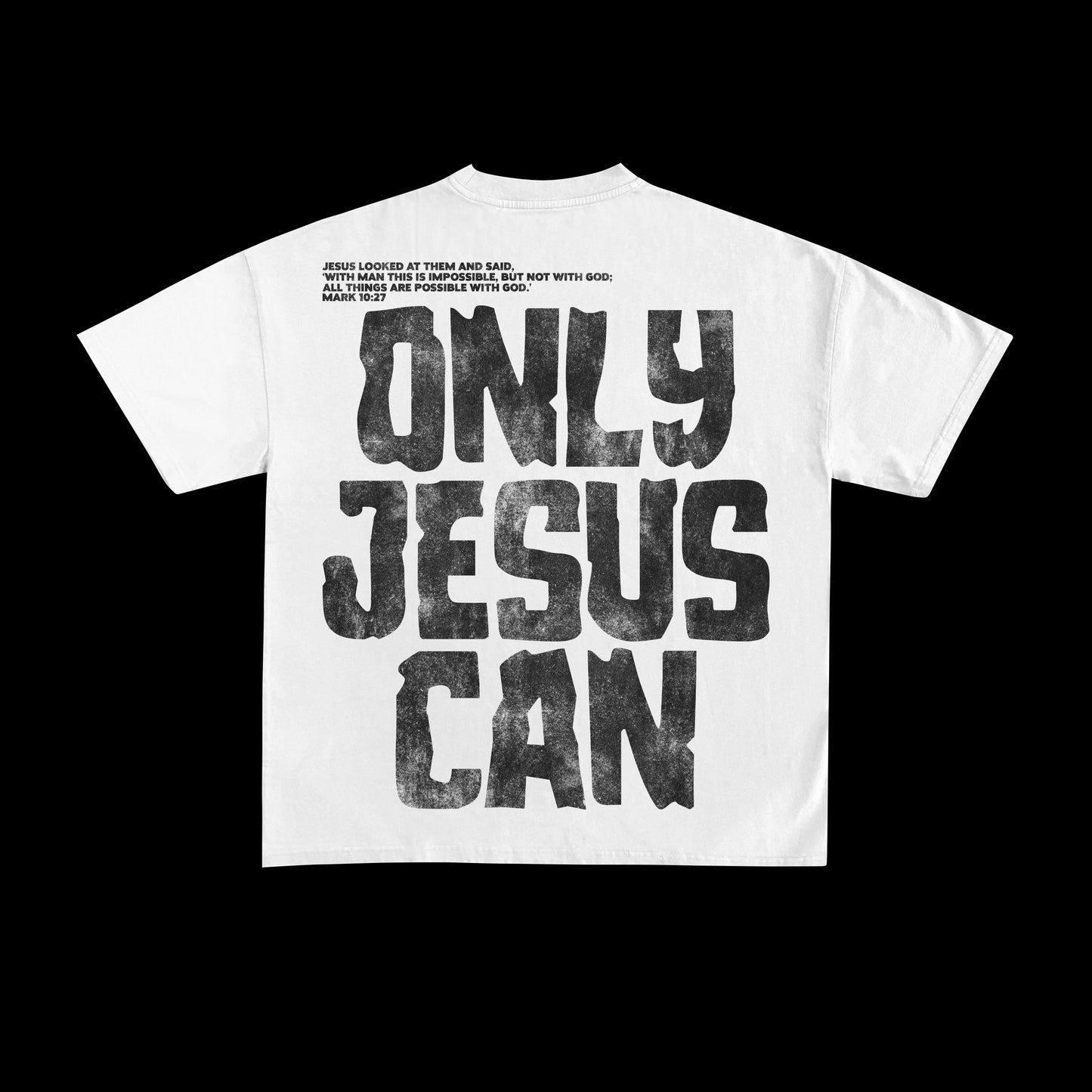 Only Jesus Can Tee In White