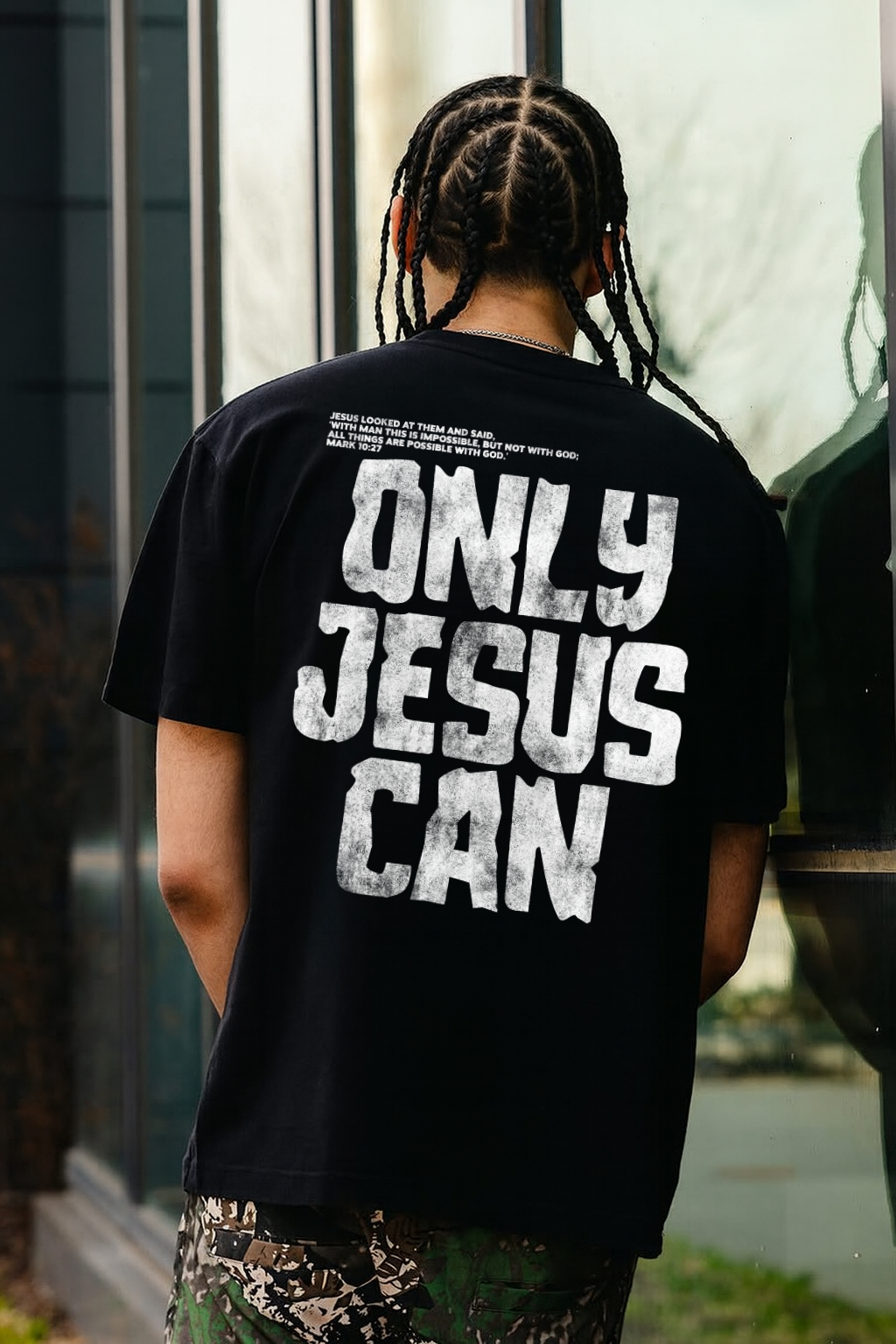 Only Jesus Can Tee In Black